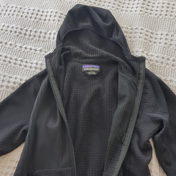 Patagonia R1 Regulator Grid Fleece Hoodie Full Zip Small Black - Picture 6 of 9